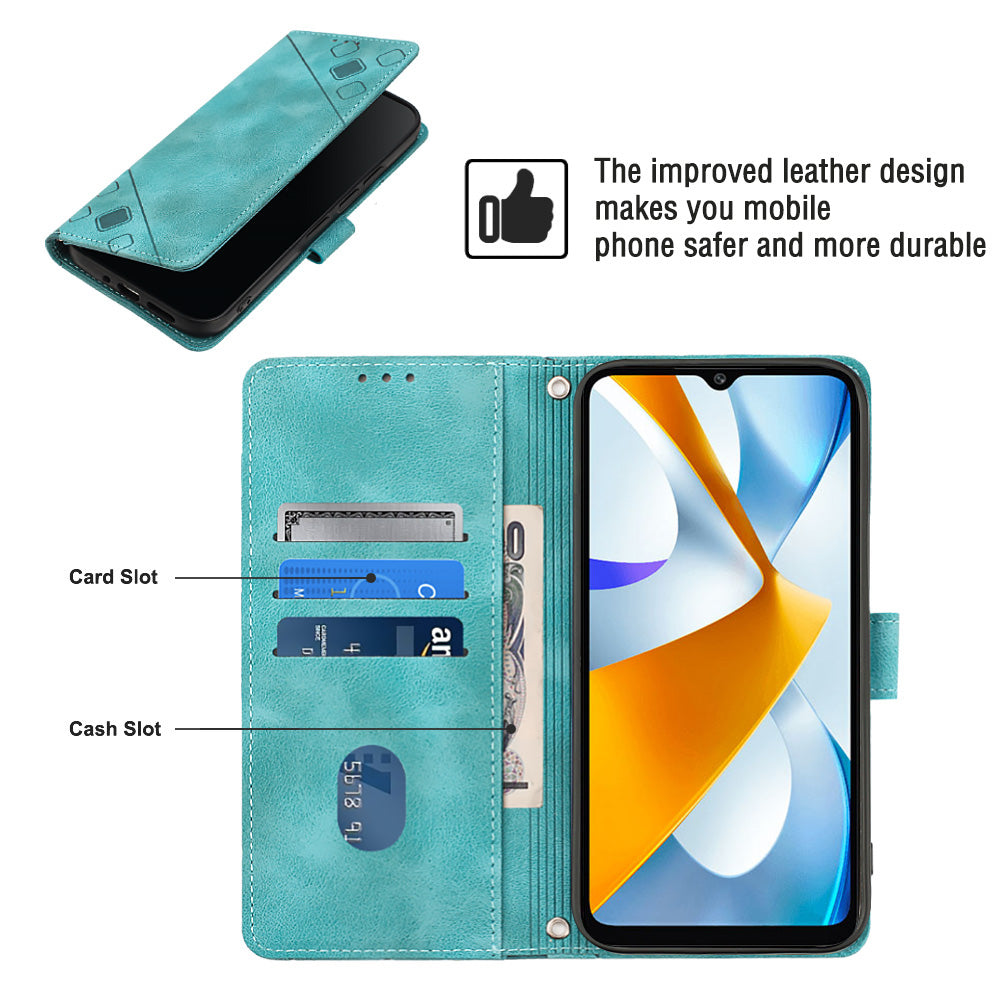 PT005 YB Imprinting Series-6 Phone Case for Xiaomi Poco C40 4G Flip Stand PU Leather Phone Cover with Wallet PT005 YB Imprinting Series-6 Phone Case for Xiaomi Poco C40 4G Flip Stand PU Leather Phone Cover with Wallet